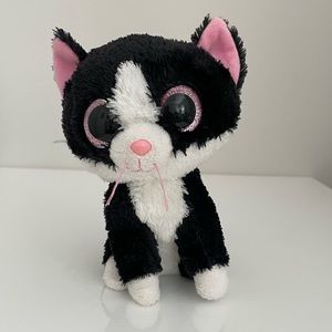 TY Beanie Boos - Pepper the Black & White Cat (Glitter Eyes) Small 6" Plush